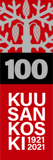 Kuusankoski 100-vuotisjuhlan tunnus